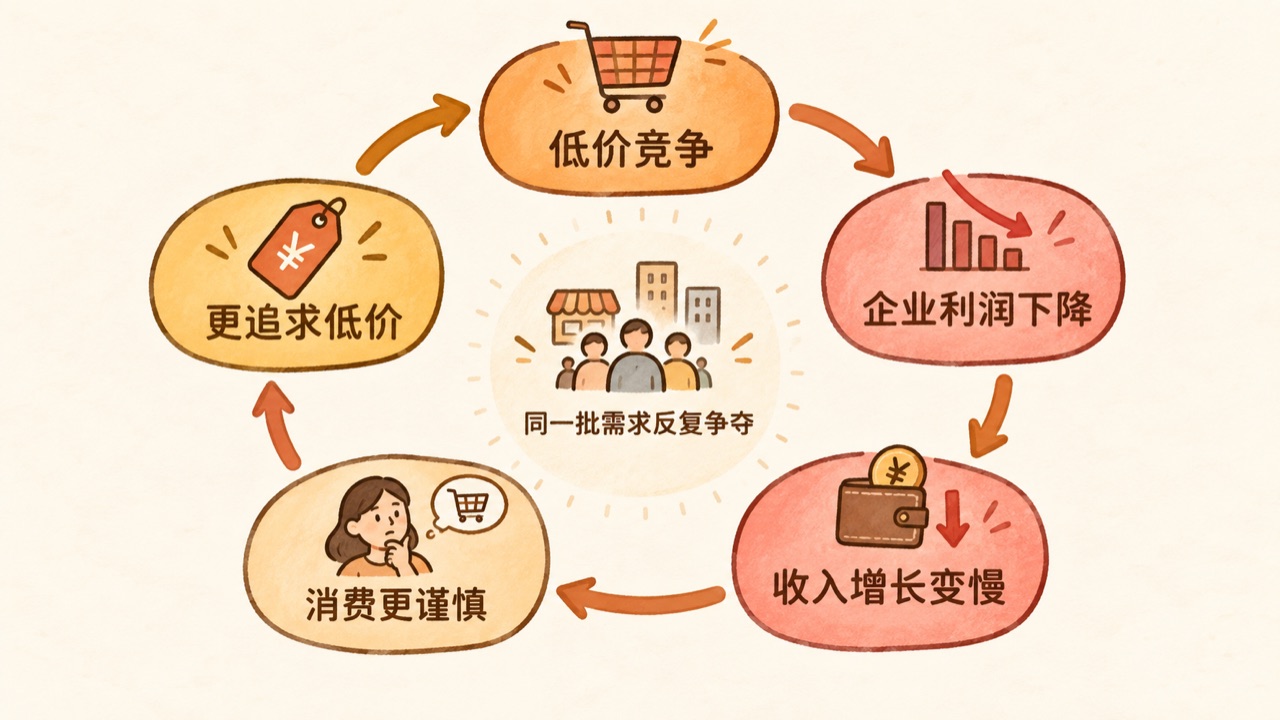 低价竞争形成的负反馈循环