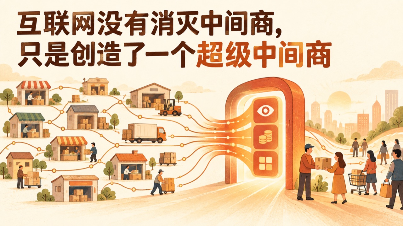 互联网没有消灭中间商,只是创造了一个超级中间商
