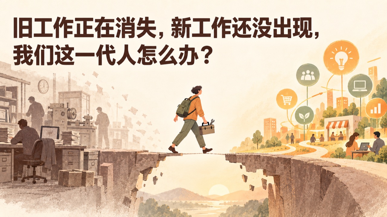 旧工作正在消失，新工作还没出现，我们这一代人怎么办？