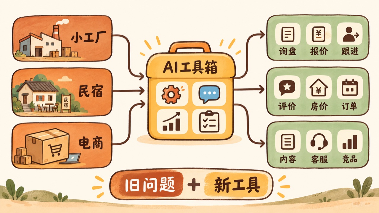 旧行业的真实问题与AI工具的结合